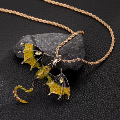 Ethereal Dragon Reverie Pendant Necklace