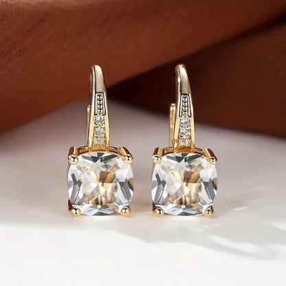 Mystic Stone Hoop Earrings