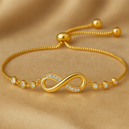 Elegant Silver Infinity Bracelet