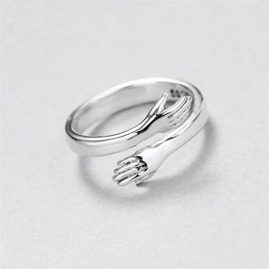 Adjustable Hug Ring in Silver