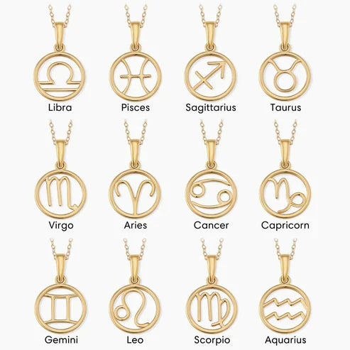 Zodiac sign necklace