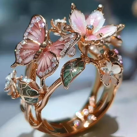 Vintage Golden Prifddinas Floral Ring
