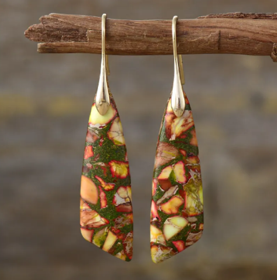 Bohemian Emperor Stone Earrings