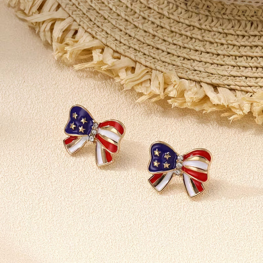 Liberty Bow of Grace Stud Earrings