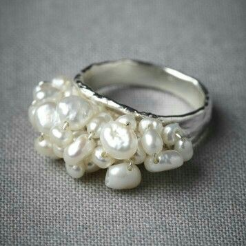 Vintage Baroque Pearl Ring