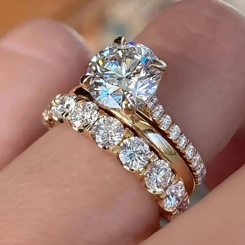 Bright Golden Ring Set