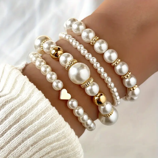 Pearl Bracelet Set
